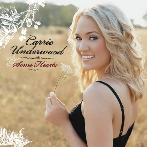 Carrie Underwood Some Hearts vinyl cover with a flower in a field